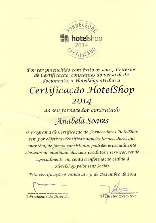 Certificação Hotelshop 2014